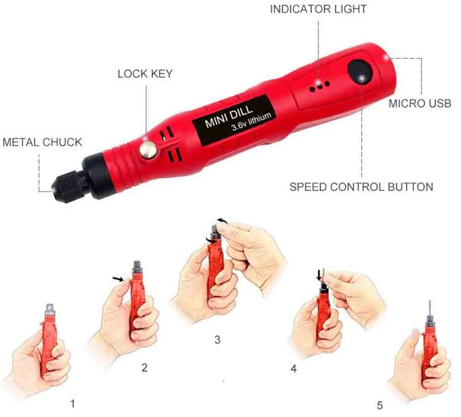Mini Electric Drill Set