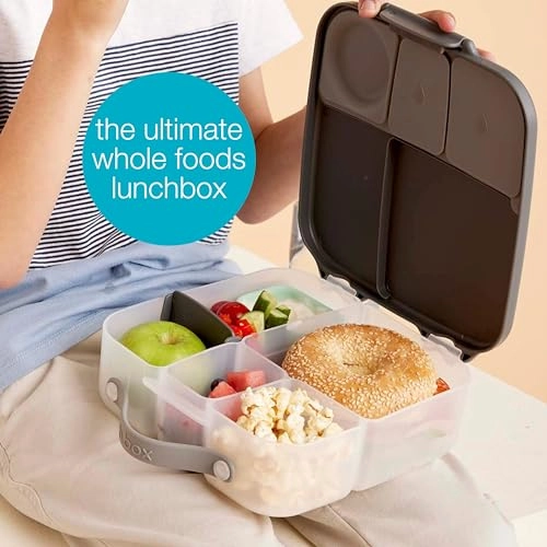 Oversized Lunch Box - 4 Compartments 2 Leak Proof Gel Cold Pack