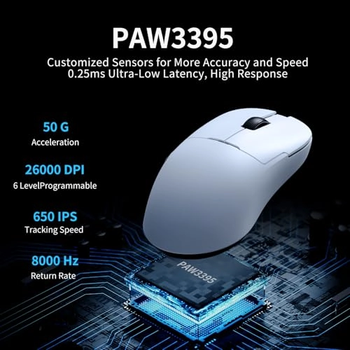 AJ159 PRO Gaming Mouse - 2.4GHz Bluetooth USB