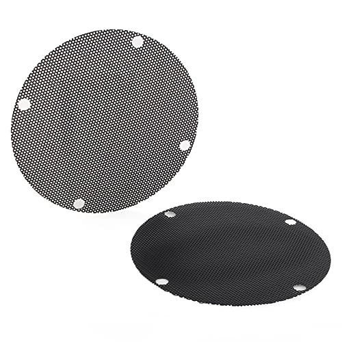 Zhisheng Motorcycle Iron Mesh Speaker Grills - Rear 2PCS Black