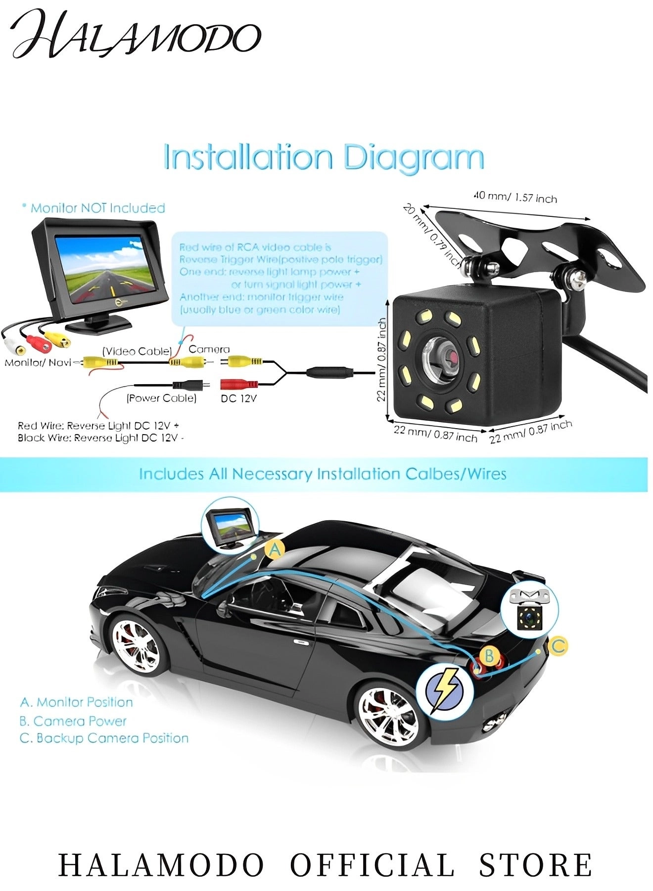 Backup Camera - Night Vision 648x488 pixels