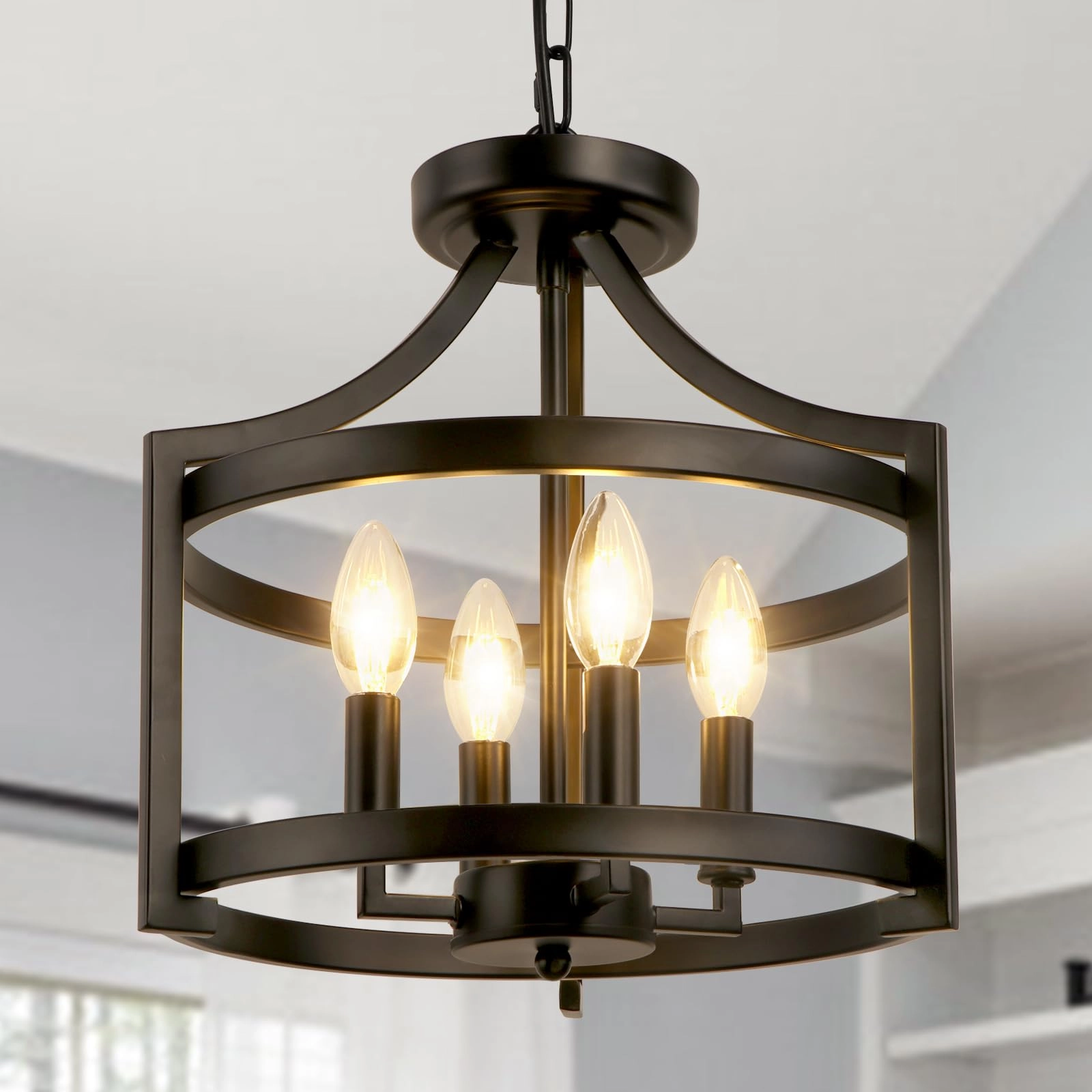 KMaiPem Vintage Living Room Chandelier - Dimmable