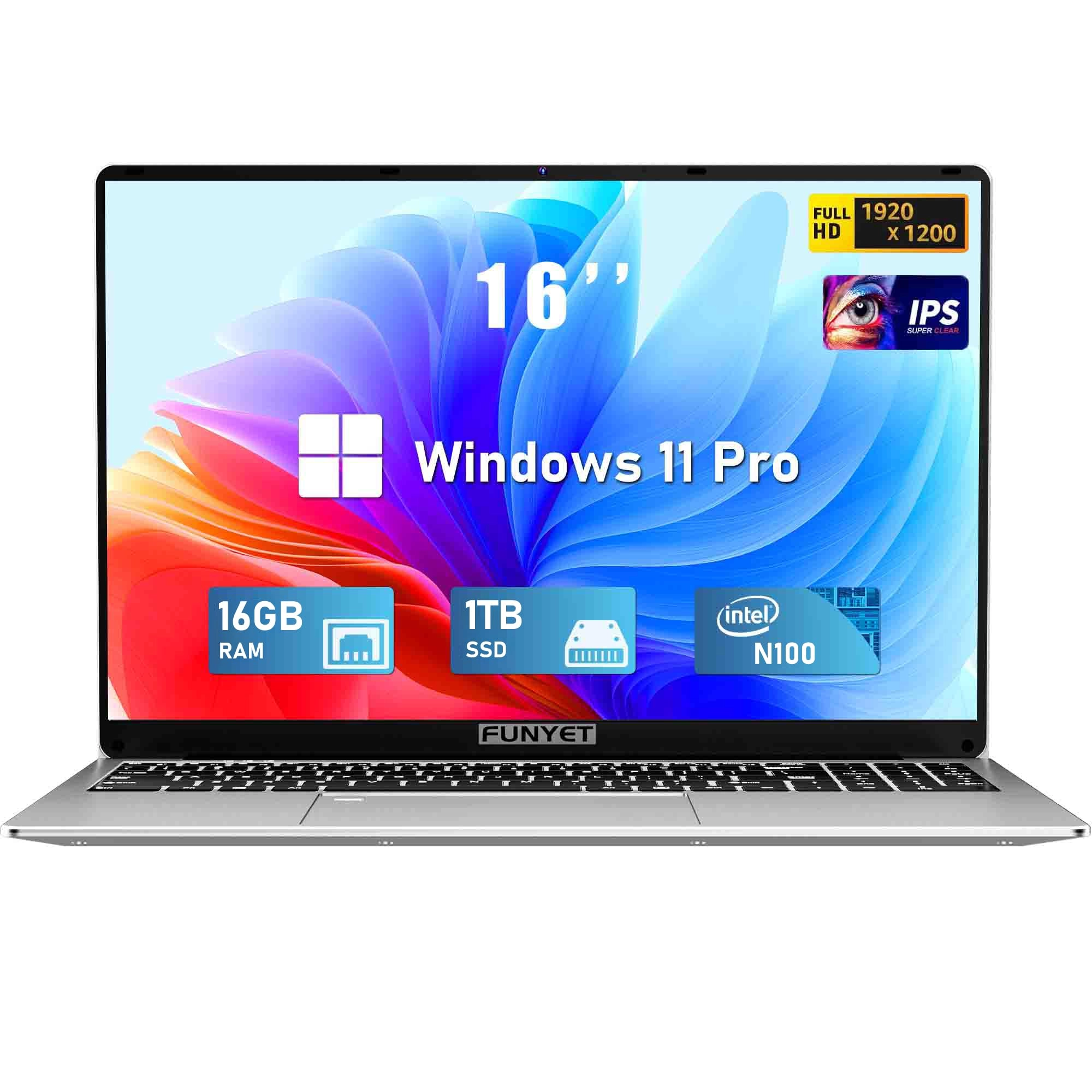 FUNYET NY-03 - 16'' 1TB 16GB N100