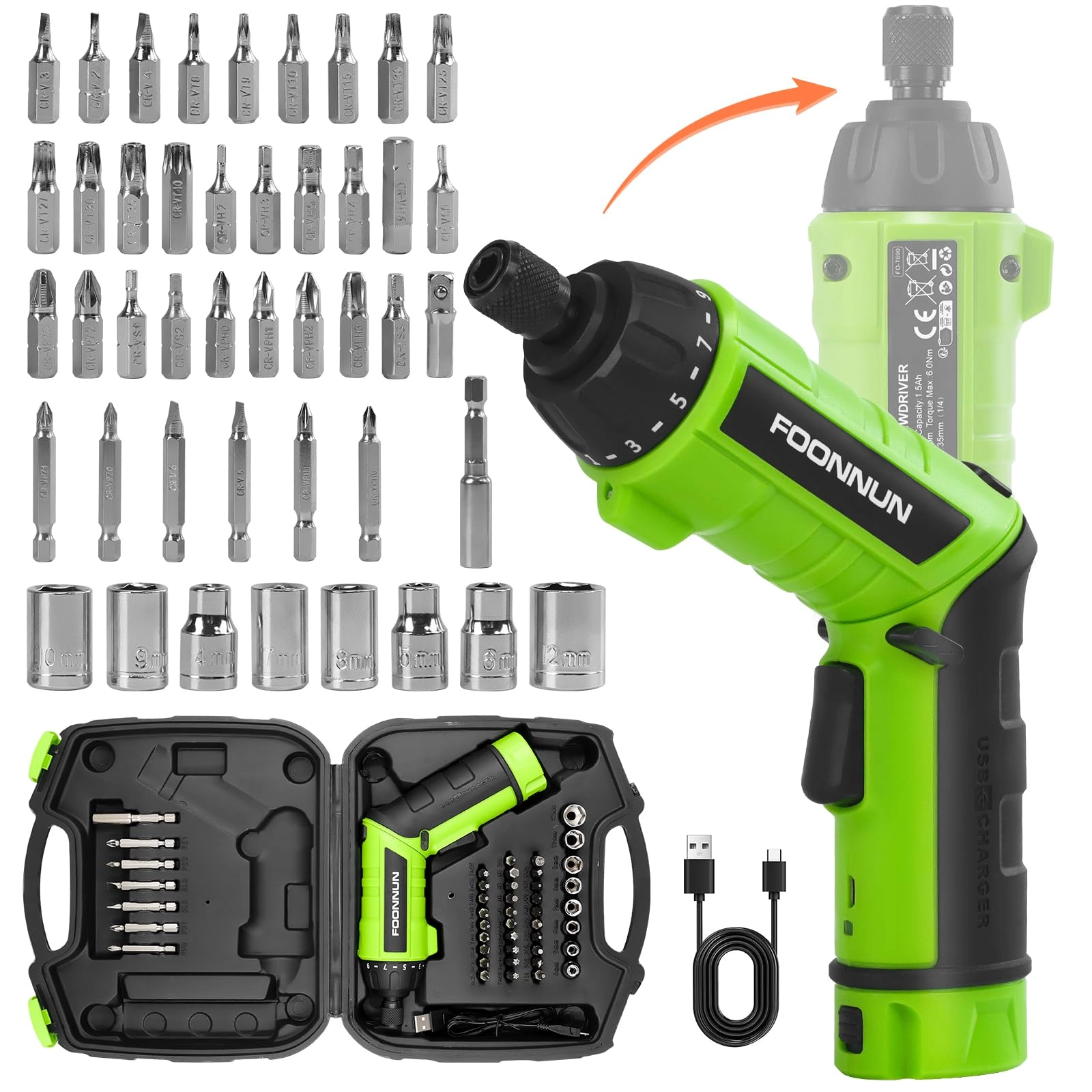 FOONUN Mini Screwdriver - 2000 mAh