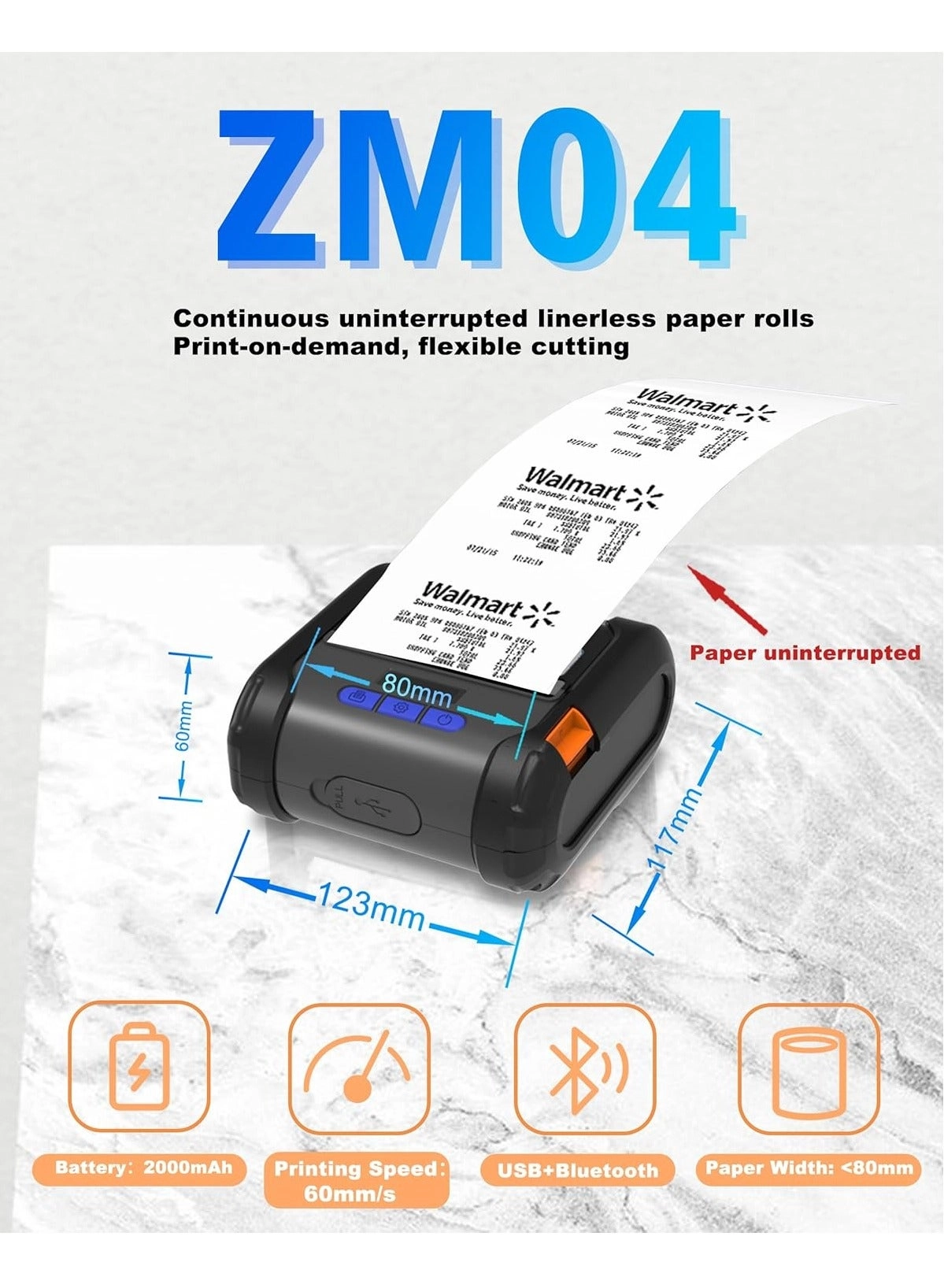 ZM04WD - Thermal 58mm/80mm