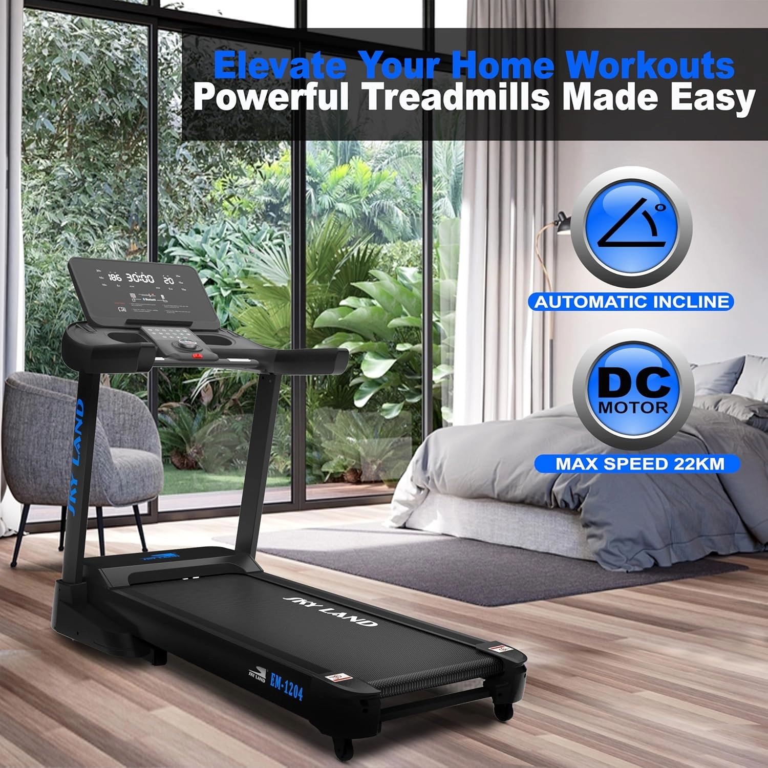 Fitness Treadmill - 7 HP Peak 140 * 52 cm
