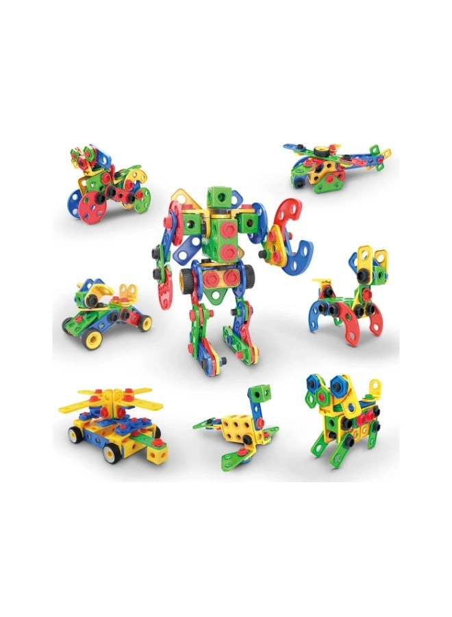 PicassoTiles Engineering Construction Building Set - 152 pcs