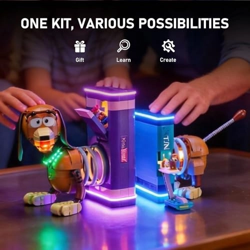 2.0 Light Kit - Compatible with Lego Toy Story Slinky Dog Bookends 43301 LED