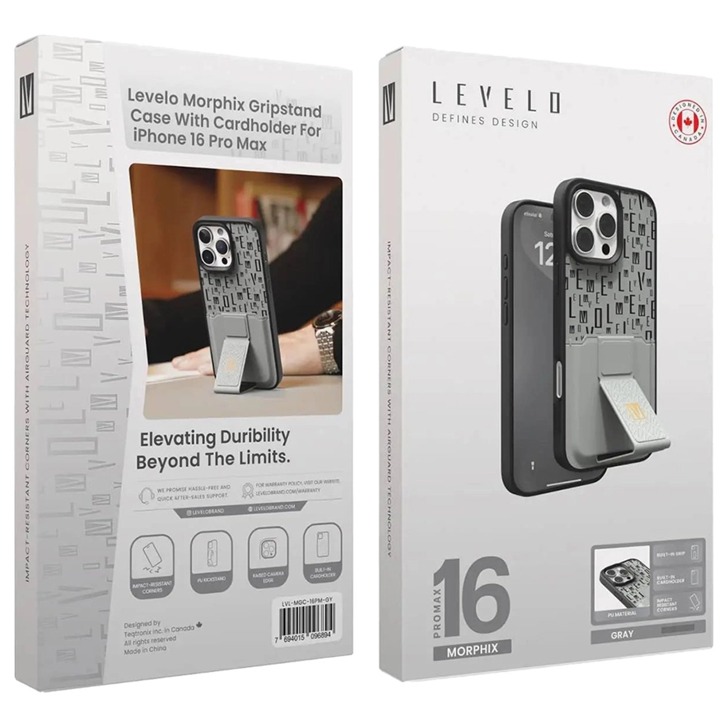 Morphix Cuero Gripstand Case for iPhone 16 Pro Max