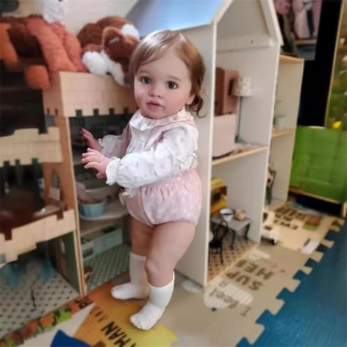 GYCV Reborn Baby Doll - 26 Inch Silicone Vinyl Girl Set