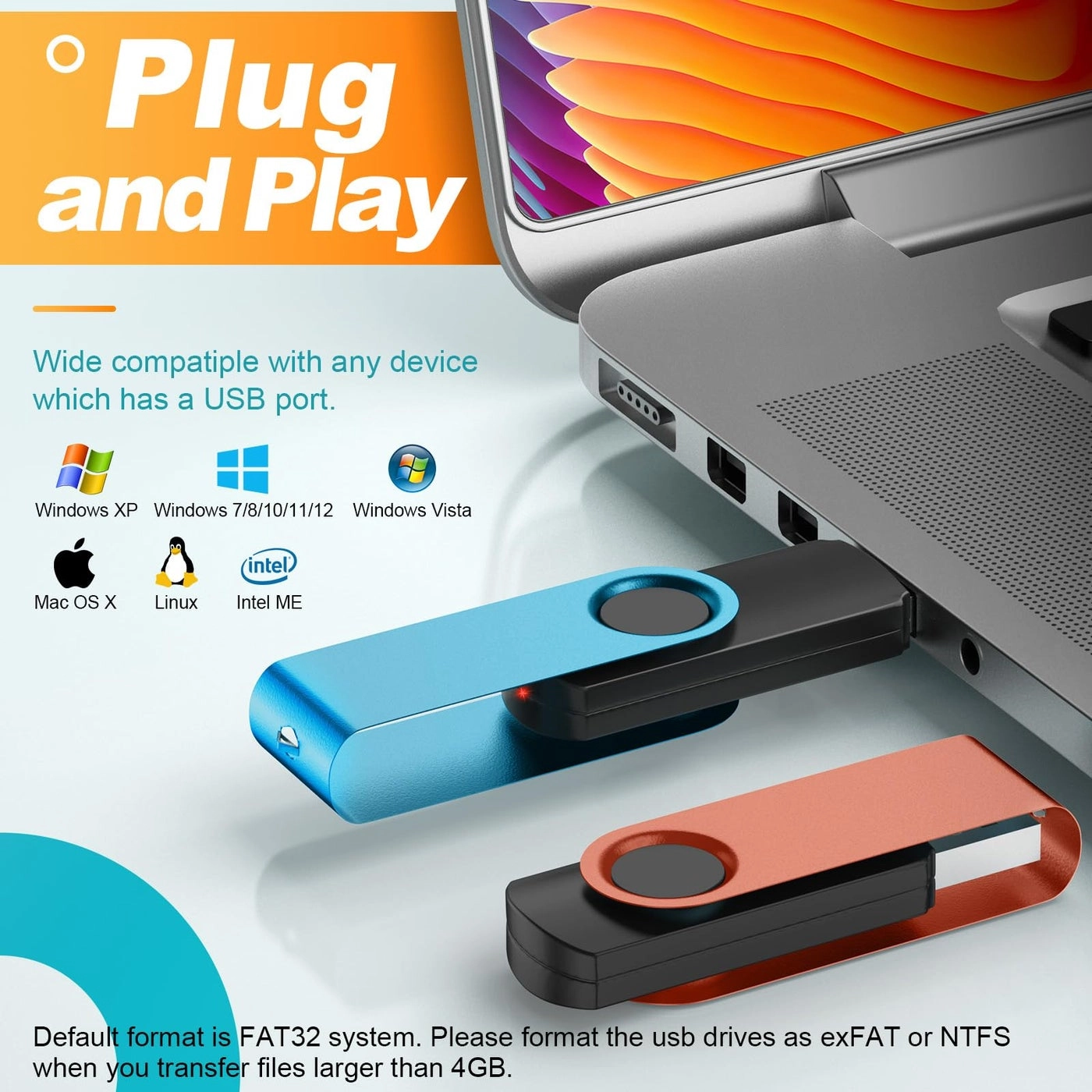 Flash Drive - USB 2.0 64GB Pack