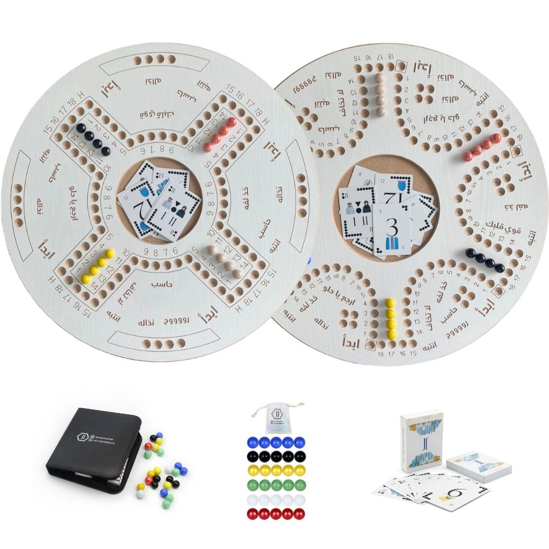 JACKAROOJOKER Joker - Double-Sided Wooden Board 30 Marbles