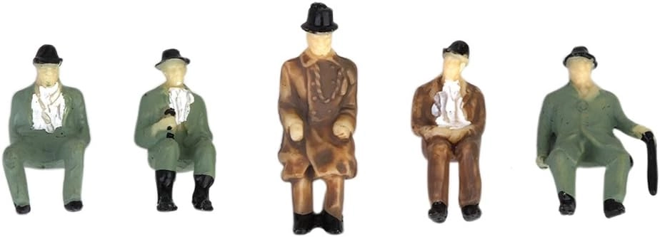 Seated People Passangers Figures - 24pcs HO Scale 1:87