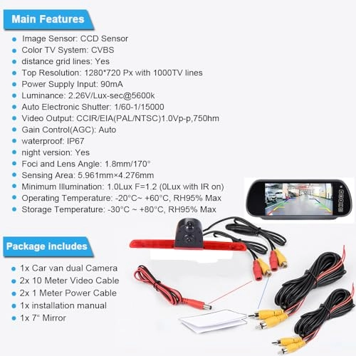 Reversing Camera - Night vision 628 x 586 pixels