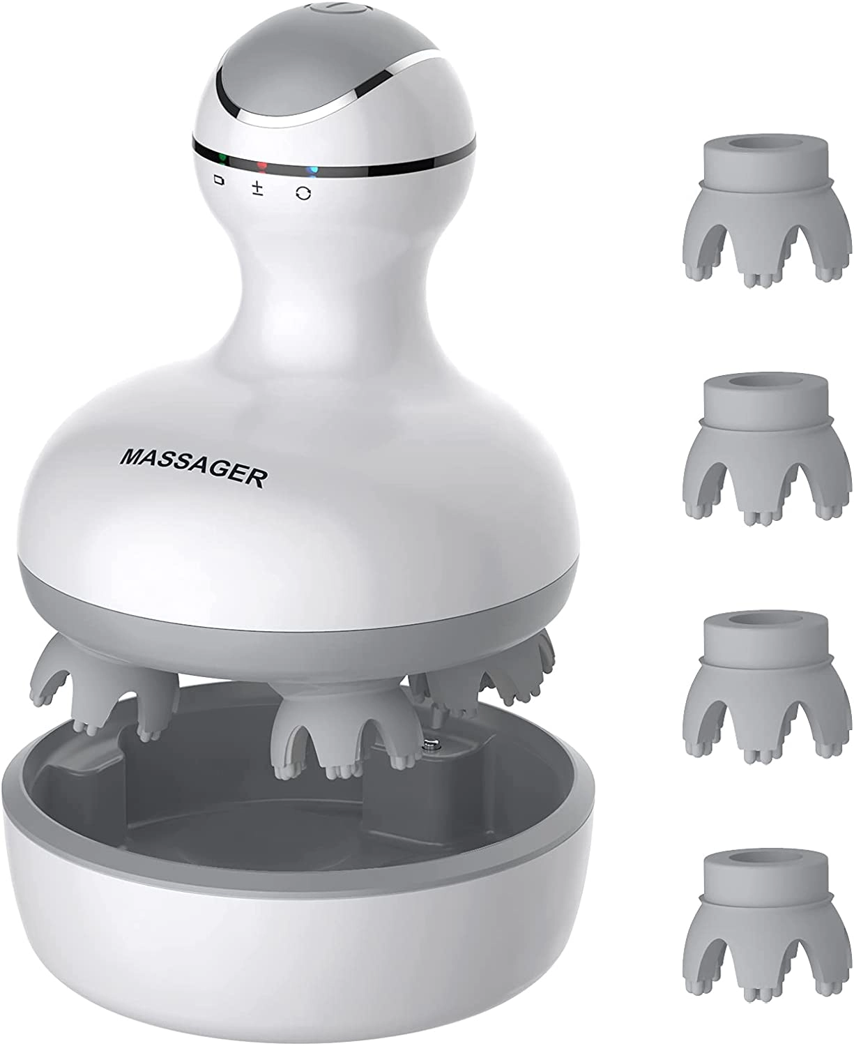Generic Electric Scalp Head Massager - 4 Heads 84 Nodes Waterproof