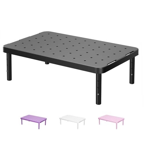 WALI Monitor Stand - Adjustable Laptop Riser Underneath Storage