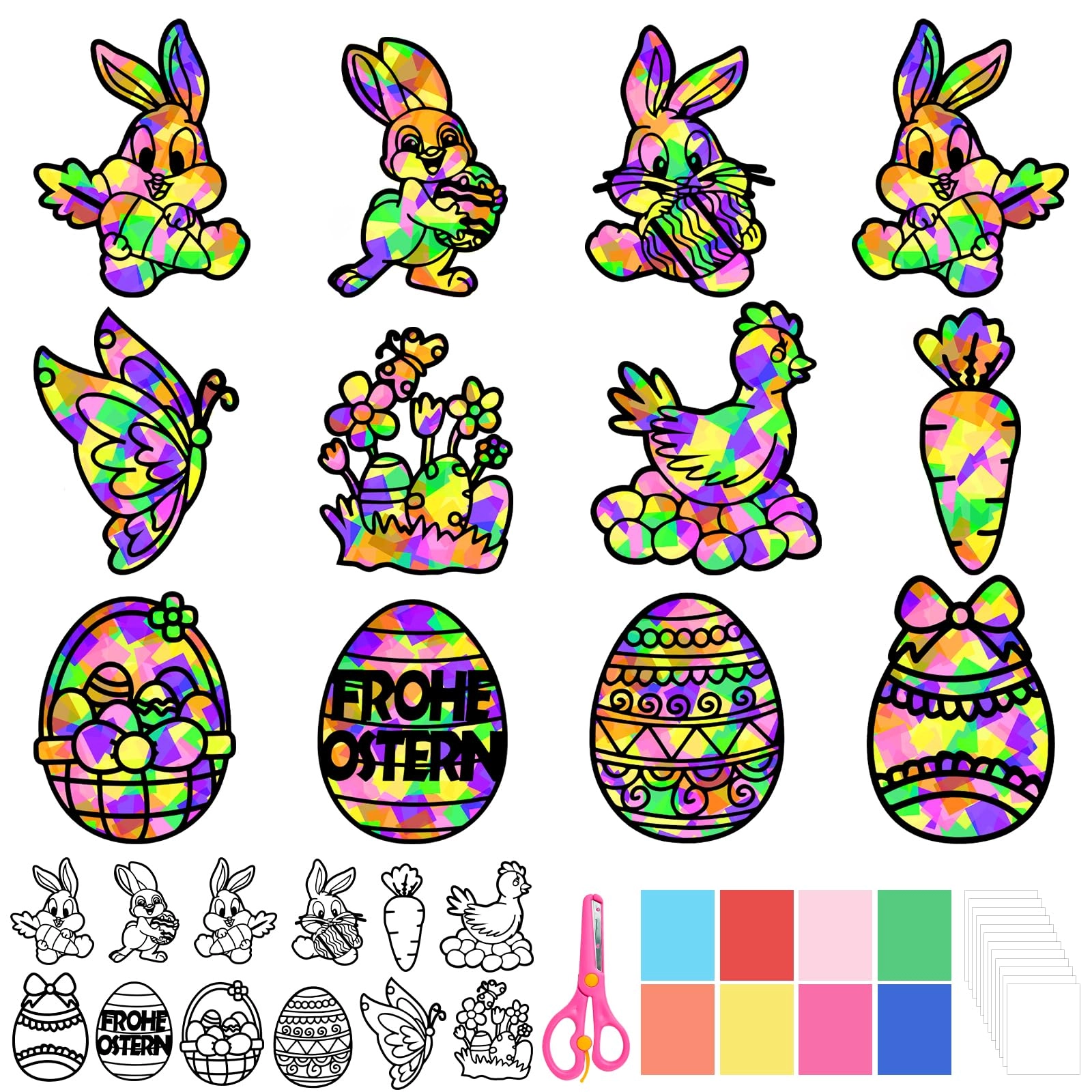 Easter Suncatcher Craft Kit - 57 pieces