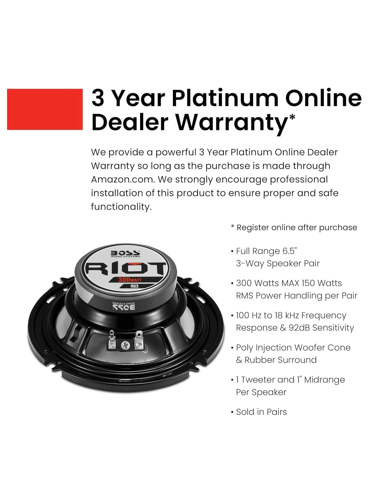 R63 - 6.5 inch 3 Way