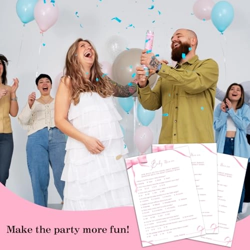 Baby Shower Games Cards - Adult 30 game cards