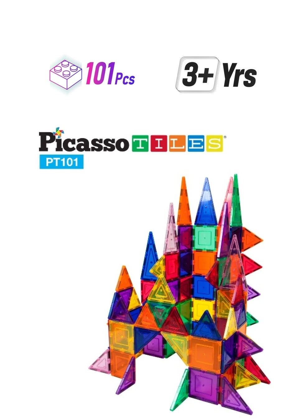 Magnetic 3D Blocks - Architecture 101 pcs