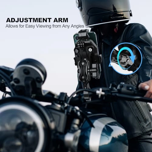 Anti-Theft Motorcycle Phone Mount - Handlebar 360 Rotation 4.0-7.0 Inch Smartphones