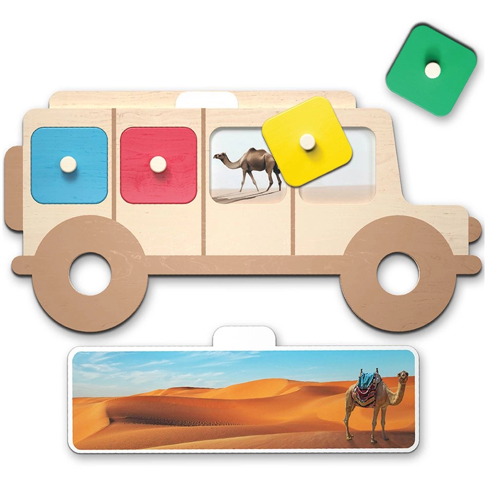 Safari Discovery Memory Game - Suitable for 18 months & above 20 pieces