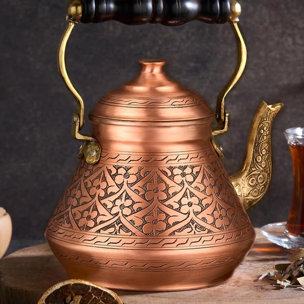 Turkish TeaPot - Copper 1.5 Liters