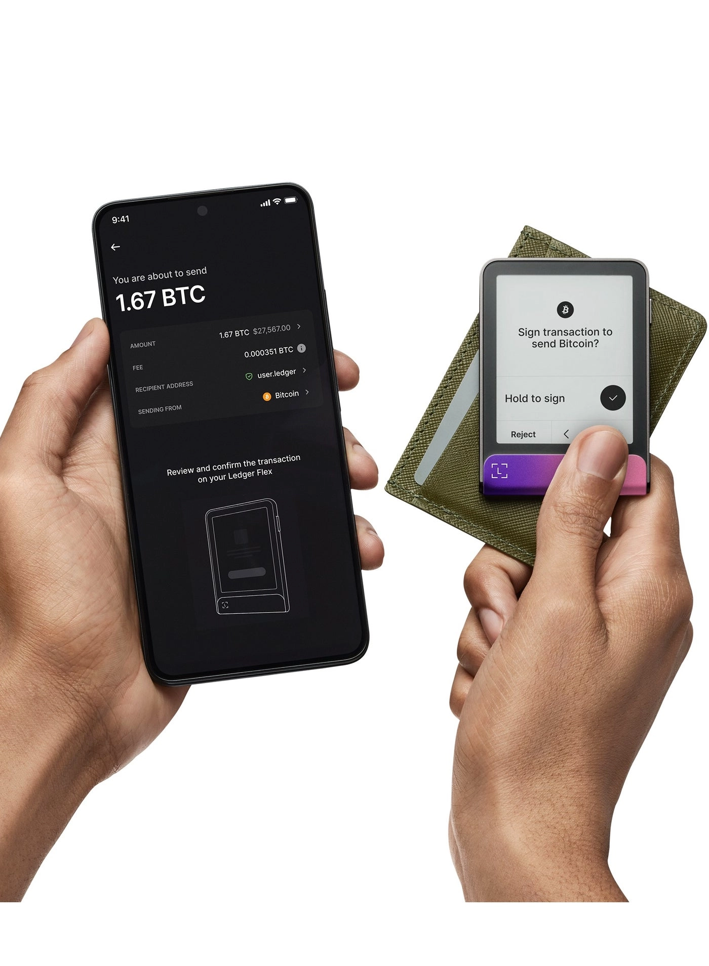 Flex - 2.84" Touchscreen Recovery Key Bluetooth