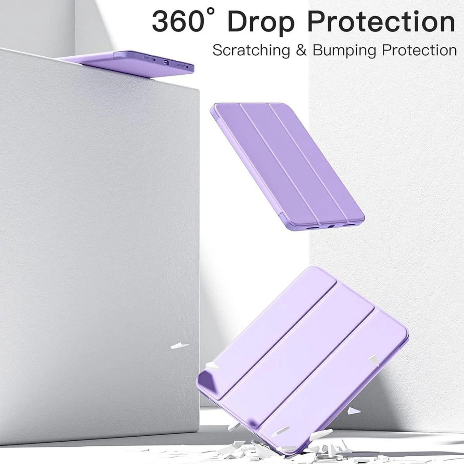 Trifold Stand Case with Pencil Holder for iPad 10.9-inch (10th Gen)