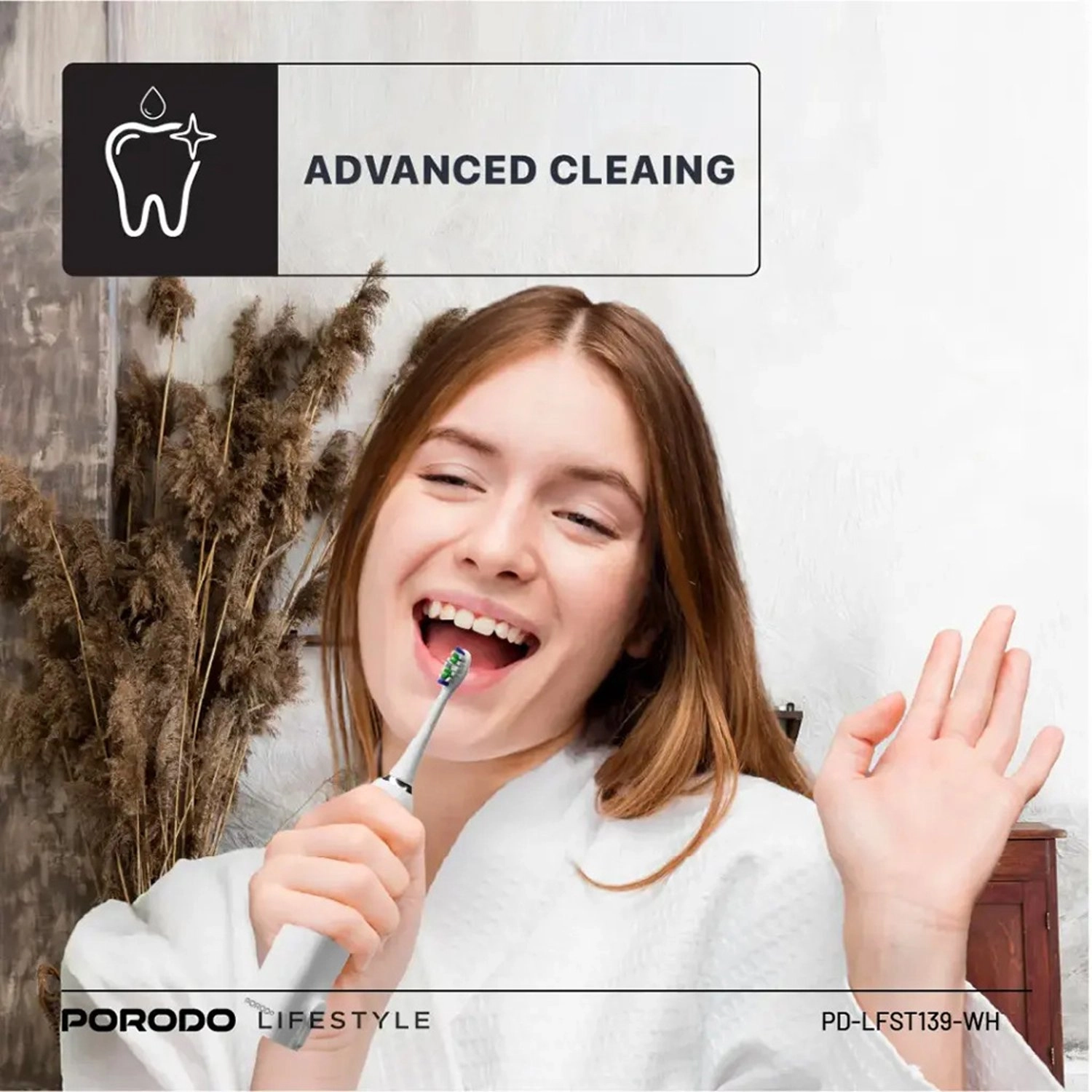 Lifestyle Water Floss & Sonic Electric Toothbrush - 100mL 25 Days Battery Life IPX7