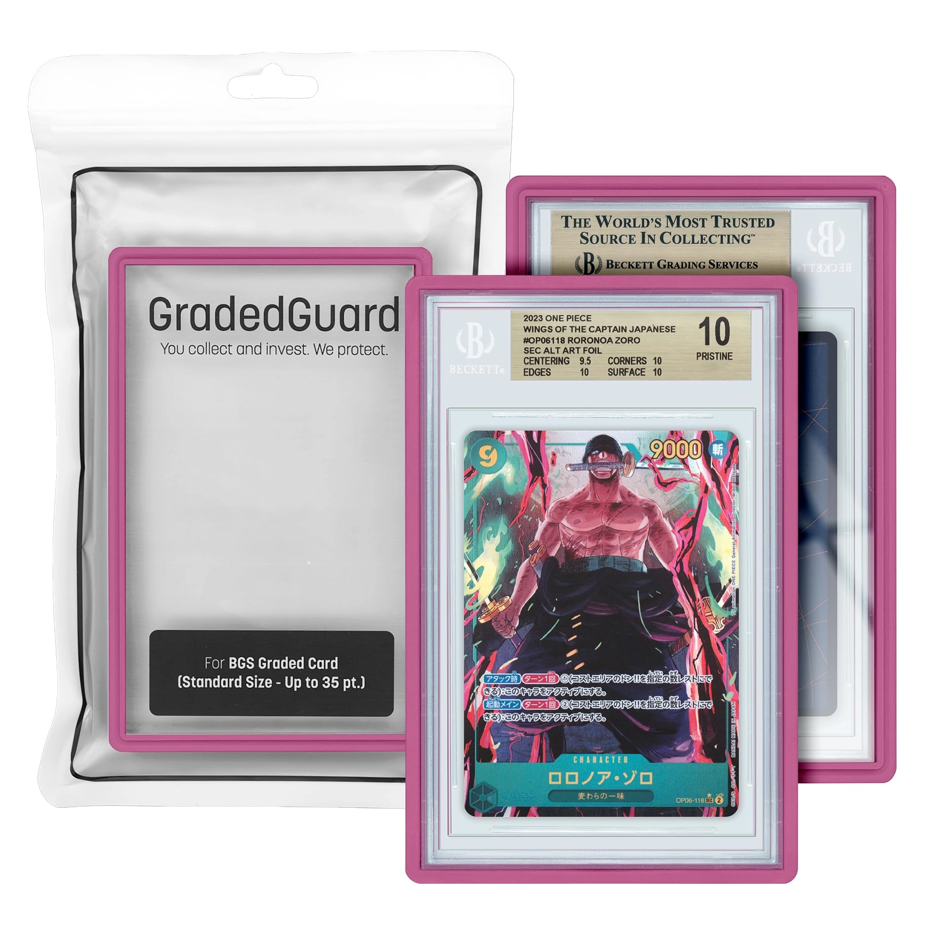 GradedGuard Card Guard Case - Fits standard BGS (Up to 35 pt) Pink