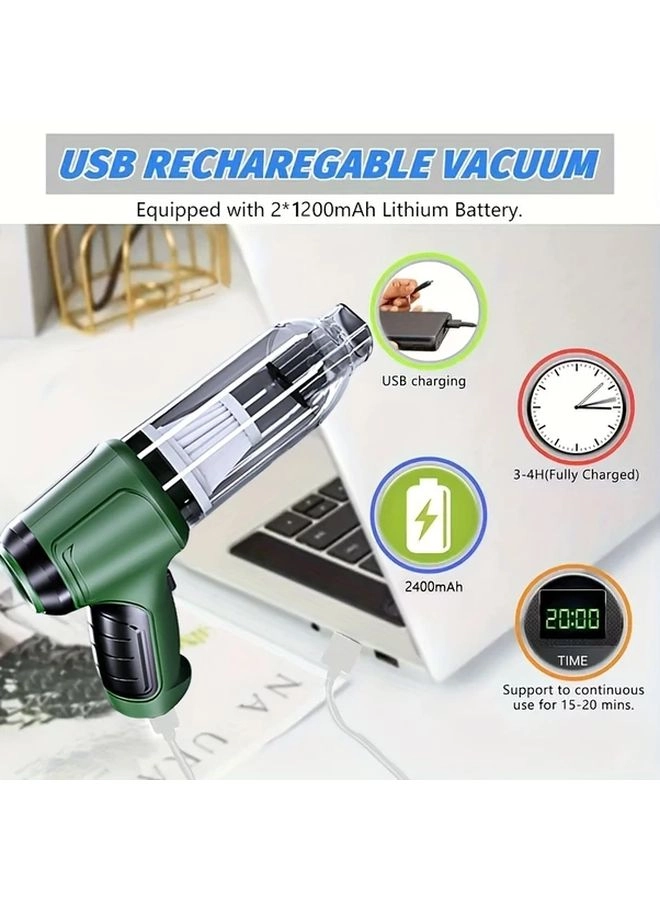 4-in-1 Wireless Handheld Vacuum Cleaner - 2000mAh