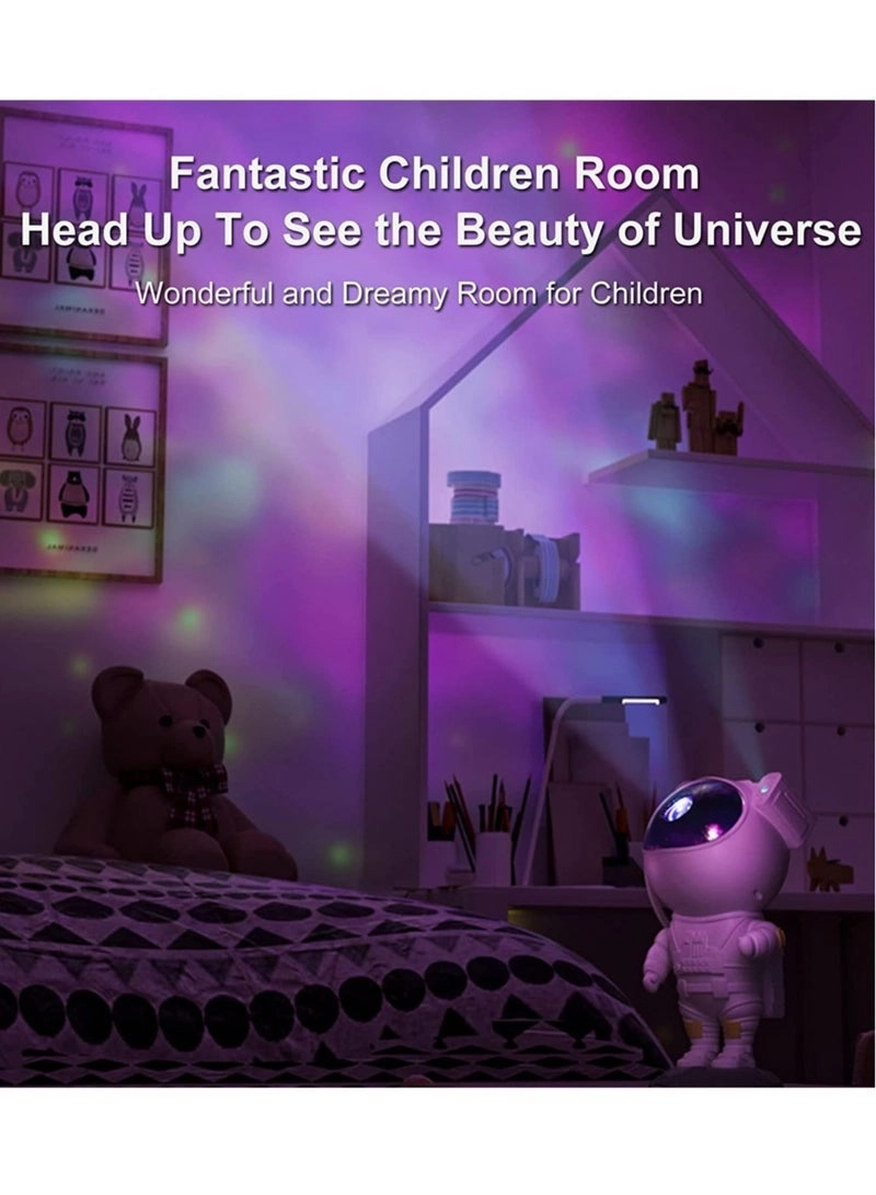 Starry Night Light Projector - Astronaut Remote Control Adjustable Head Angle