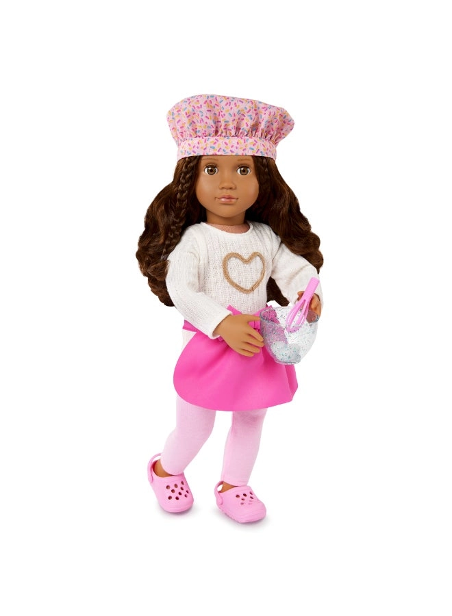 Paola Deluxe Baking Doll With Book Playset - 18-inch Ages 3+