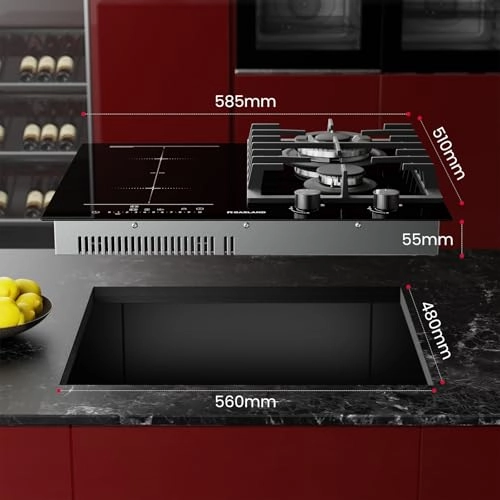 GIH604BF Gas + Induction hob