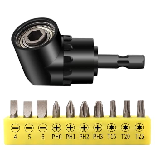 angle drill attachment - 11Pcs 105 Degree Black