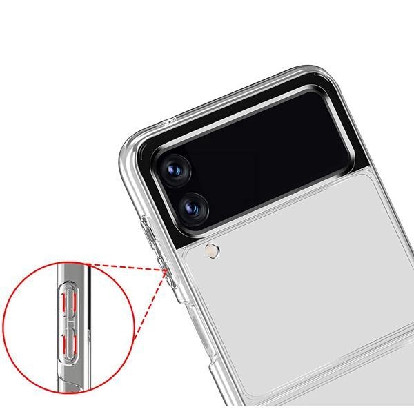 Z Flip 4 Transparent Cover for Samsung Z Flip 4