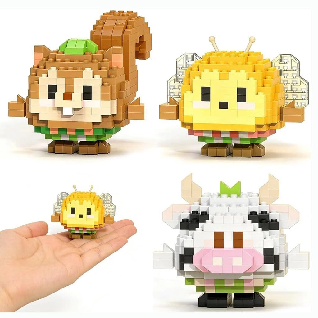 TERRIFI Mini Animal Building Blocks Set - 3 pcs
