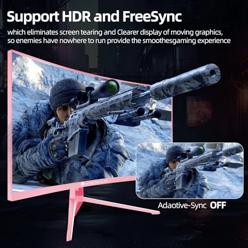 Curved Gaming Monitor - KR-34 Inch pink Curved Monitor 34 Inches 3440x1440