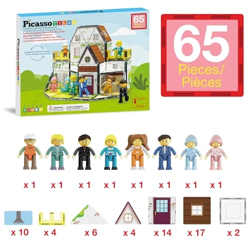 Magnetic Tiles - Homestead 65 pcs