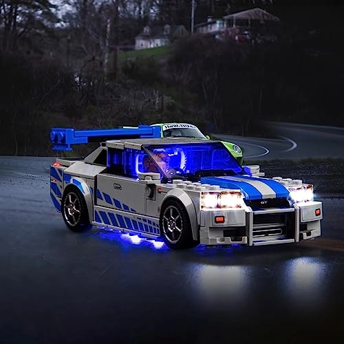 Hilighting LED Light Kit for LEGO Speed Champions 2 Fast 2 Furious Nissan Skyline GTR R34 76917