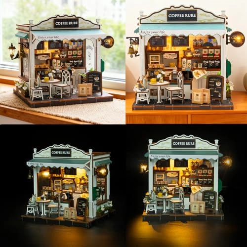 3D Wooden Puzzle Bookshelf Insert - Library of Books 1:24