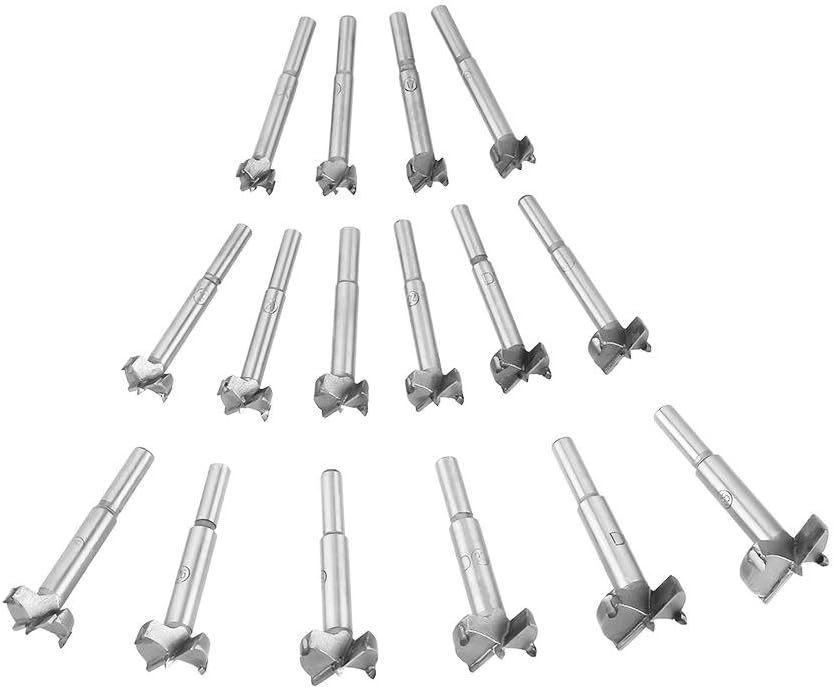 woobles Wood Drill Bits - Cemented carbide 16pcs 15-35mm