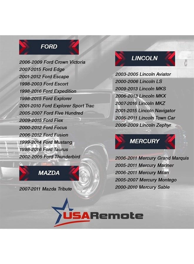 Keyless Entry Remote - 4-btn Set of 2