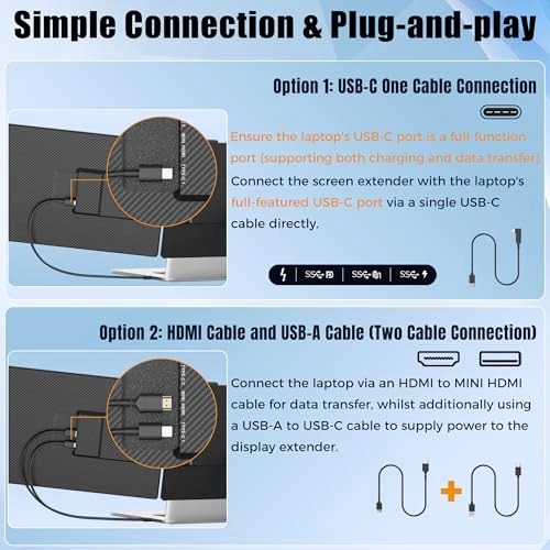 KX2 - 14" FHD IPS Dual Screen USB-C/HDMI