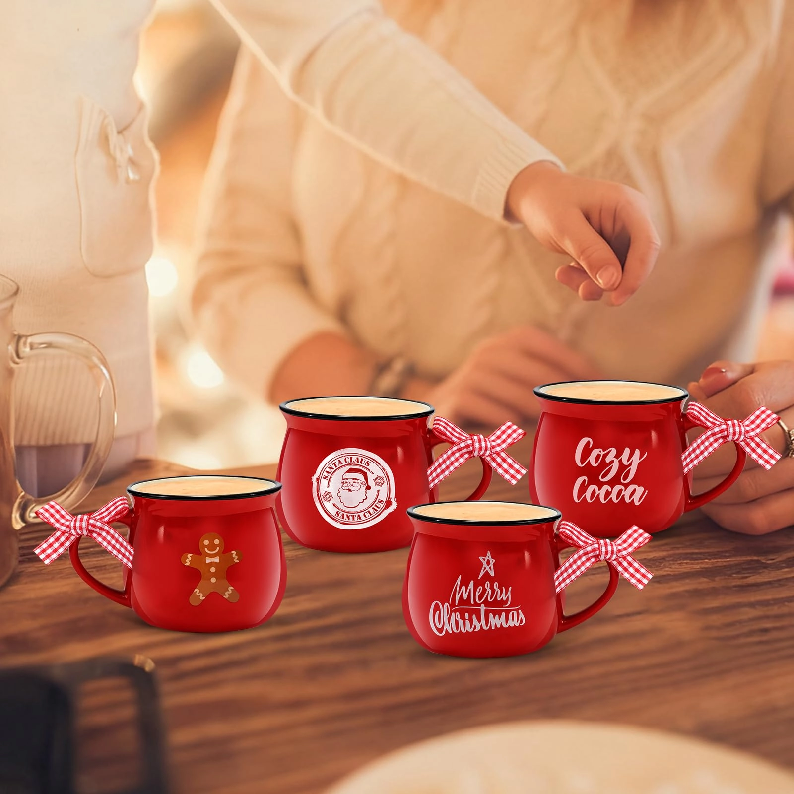 Christmas Coffee Mug - 4 pcs - 150 ml
