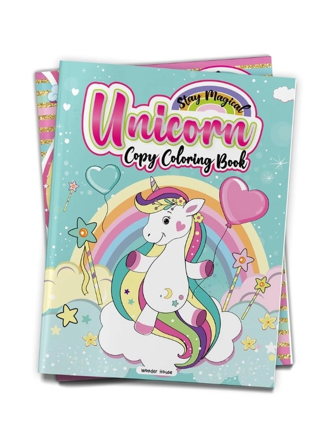 Stay Magical Unicorn Copy Coloring Book - 32 pages