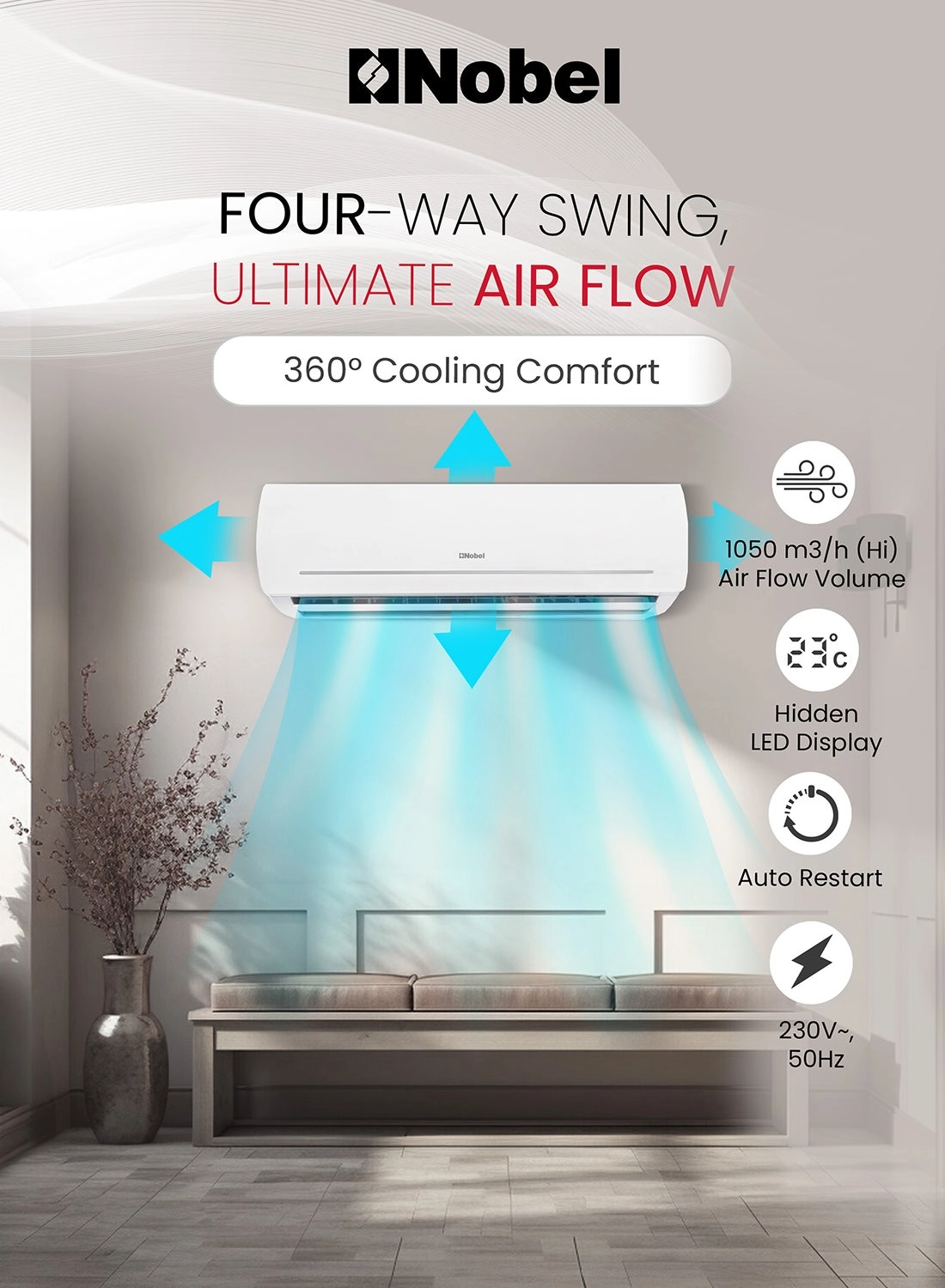 NSAC18VTL - 18000BTU R410 Inverter
