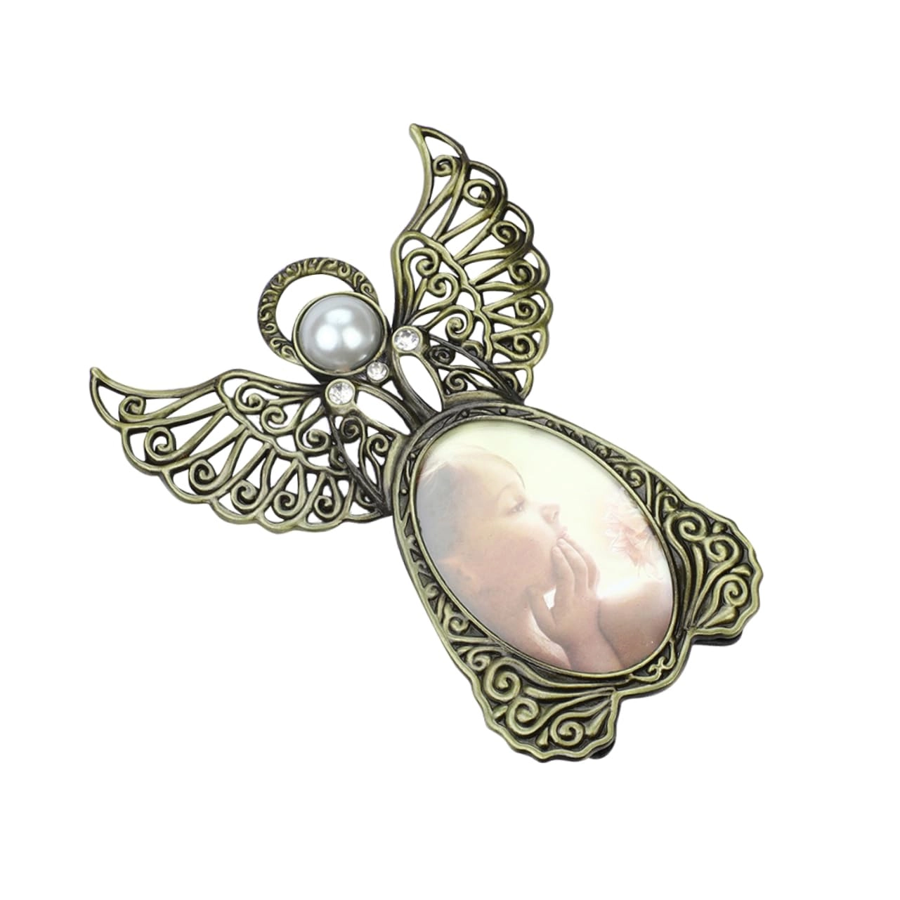 DECHOUS Angel Wing Shaped Photo Frame - 13.50X10.00X4.00CM