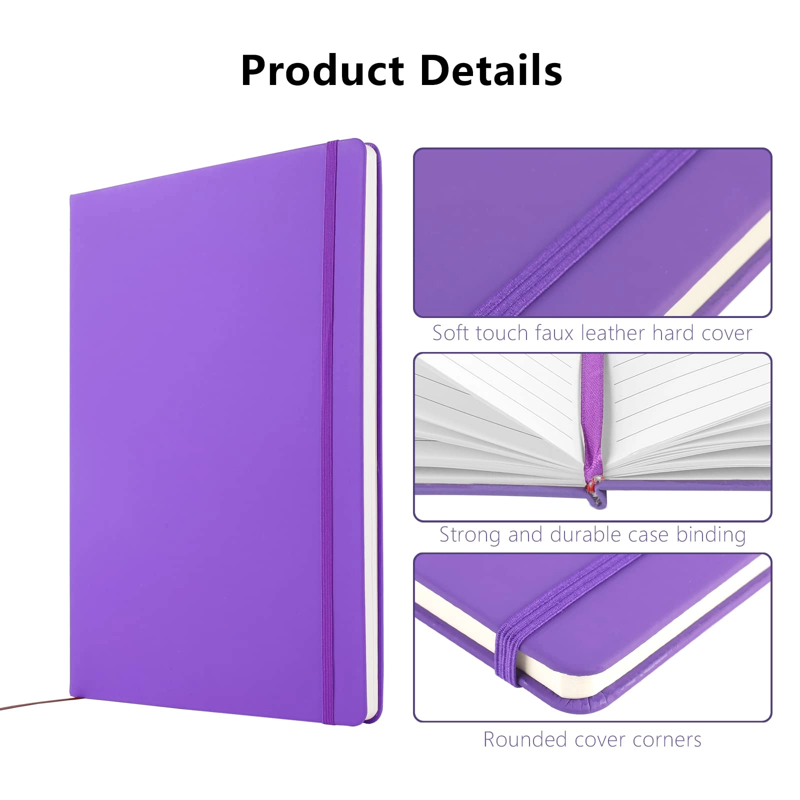 Notebook A4 Hardcover - Lined 80 Sheets